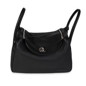 Hermes Black Cl√©mence Lindy 30 PHW